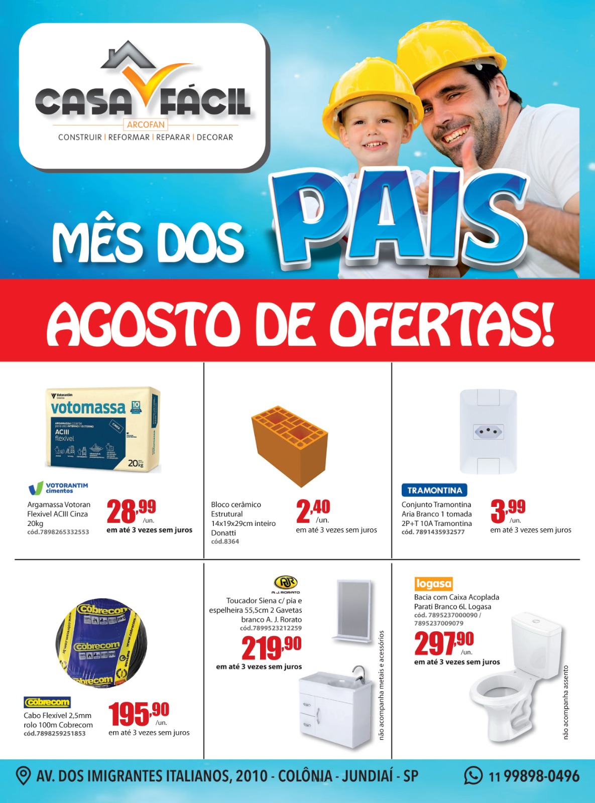 Casa do Construtor Jundiaí - PROMOÇÃO FINAL DE SEMANA MALUCO!